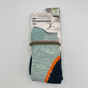 Smartwool Ski Socks Merino Wool Full Cushion Women's Frosty Green M Warm Cozy
